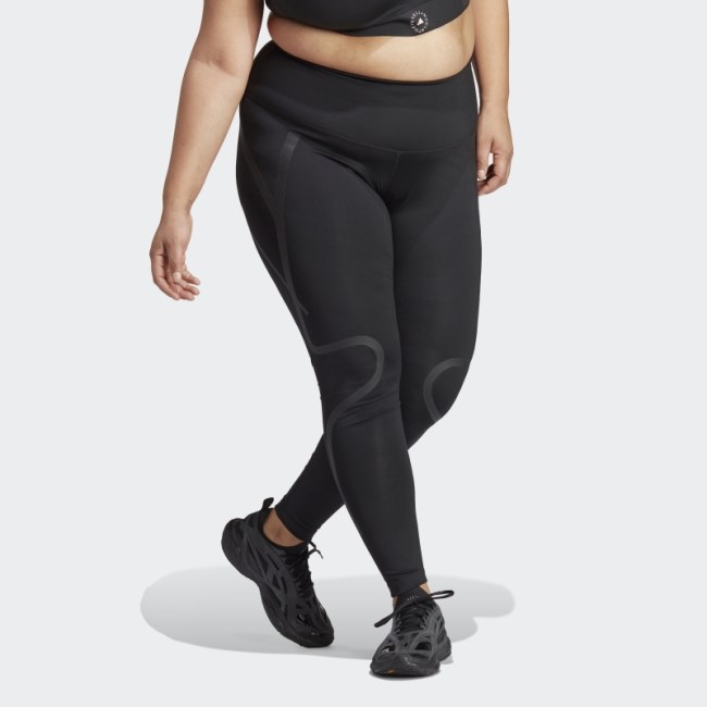 Adidas by Stella McCartney TruePace Running Leggings - Plus Size Black Fashion