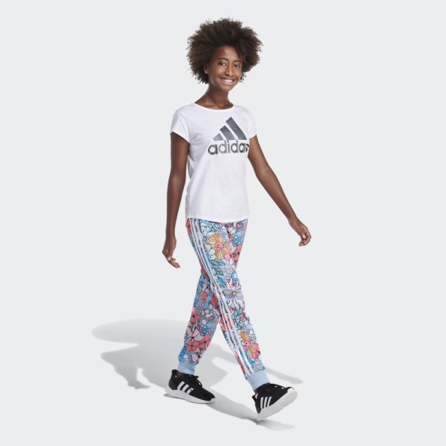 Allover Print Tricot Joggers Sky Adidas
