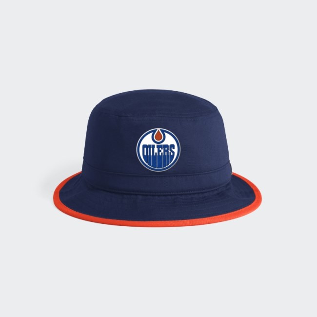 Blue Oilers Bucket Hat Adidas