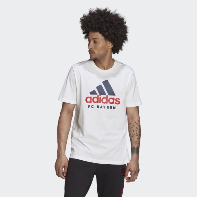 FC Bayern DNA Graphic Tee White Adidas