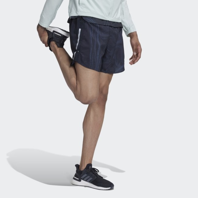 Hot Adidas Designed for Running for the Oceans Shorts Blue