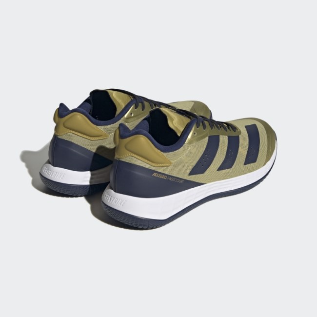 Adidas Gold Metallic Adizero Fastcourt Shoes