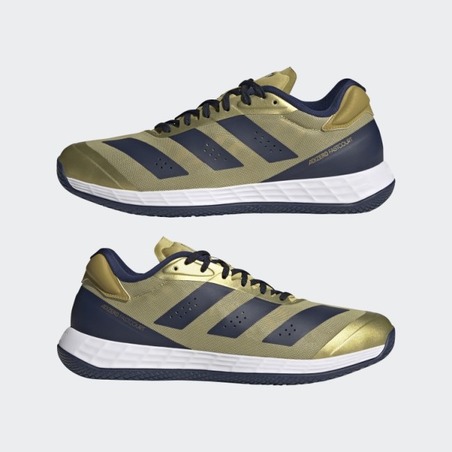 Adidas Gold Metallic Adizero Fastcourt Shoes