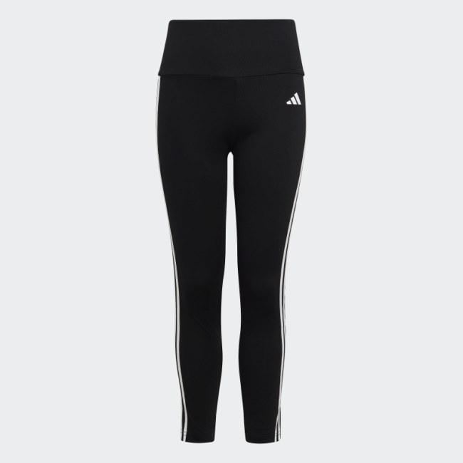 Black Adidas Essentials AEROREADY 3-Stripes High-Waisted Leggings