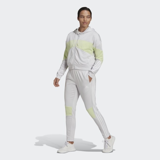 Adidas Sportswear Bold Block Tracksuit Fashion Dash Grey