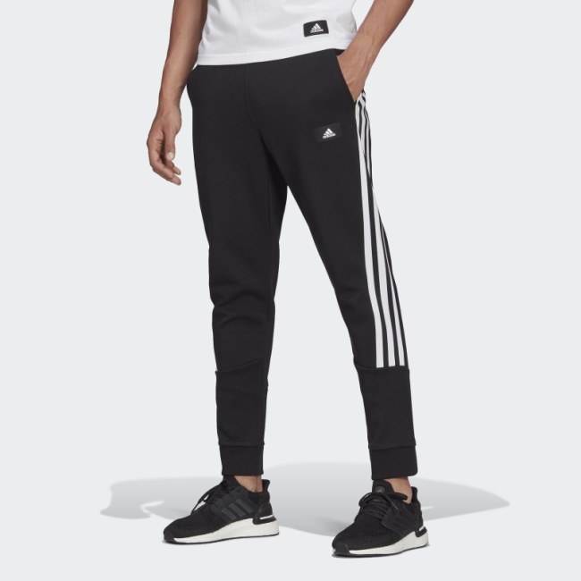 Black Future Icons Three Stripes Pants Adidas