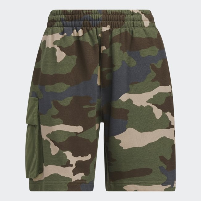 Adidas Camo Print Terry Shorts (All Gender)