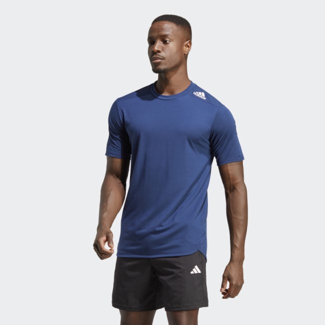 Dark Blue Adidas Designed for Training T-Shirt