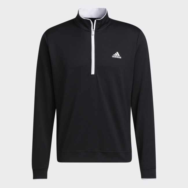Quarter-Zip Pullover Black Adidas