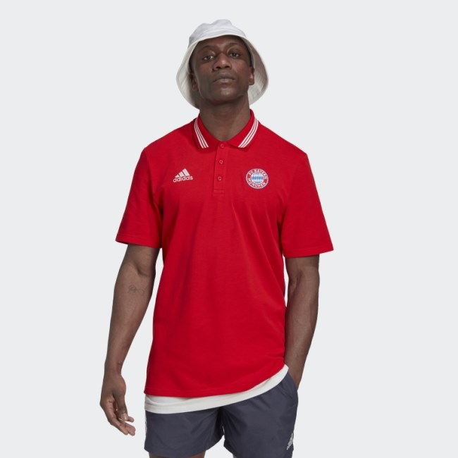 Adidas FC Bayern DNA Polo Shirt Red