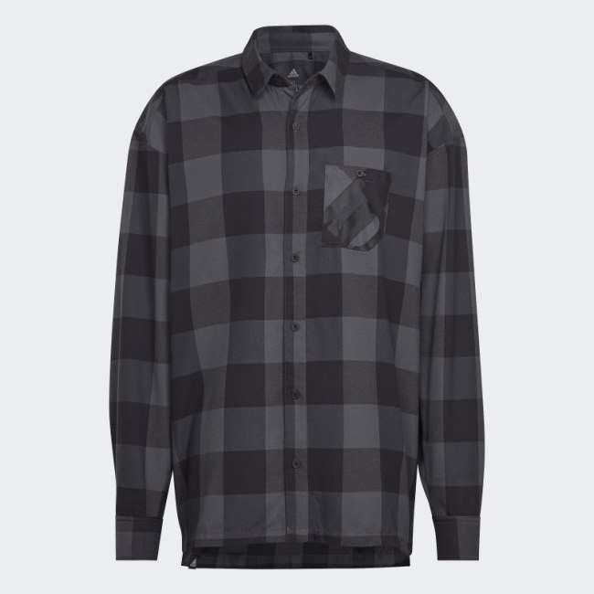 Five Ten Brand of the Brave Flannel Long-sleeve Top (Gender Neutral) Adidas Grey
