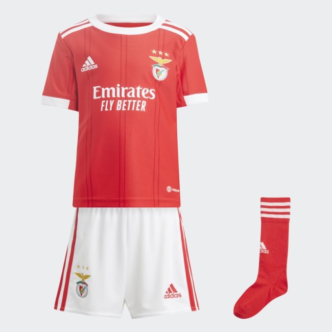 Benfica 22/23 Home Mini Kit Adidas Benfica Red