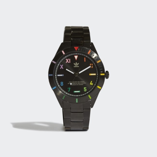 Black Adidas Edition Three M Watch