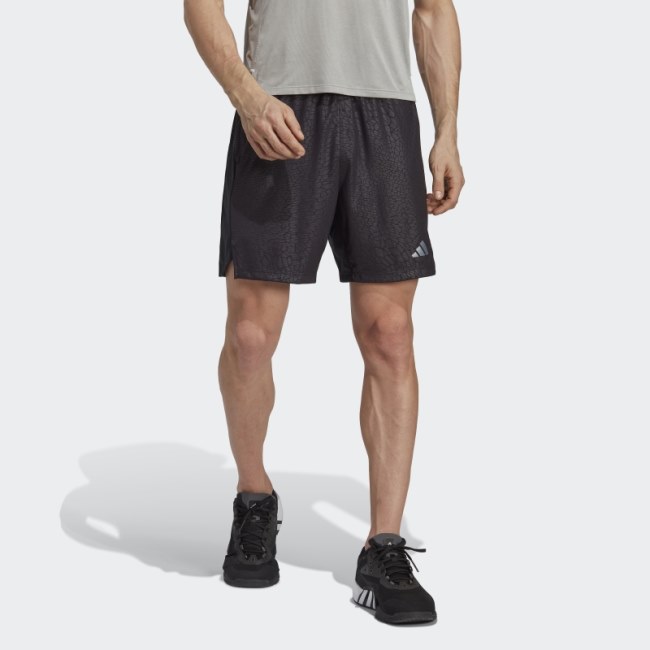 Workout PU Print Shorts Adidas Black