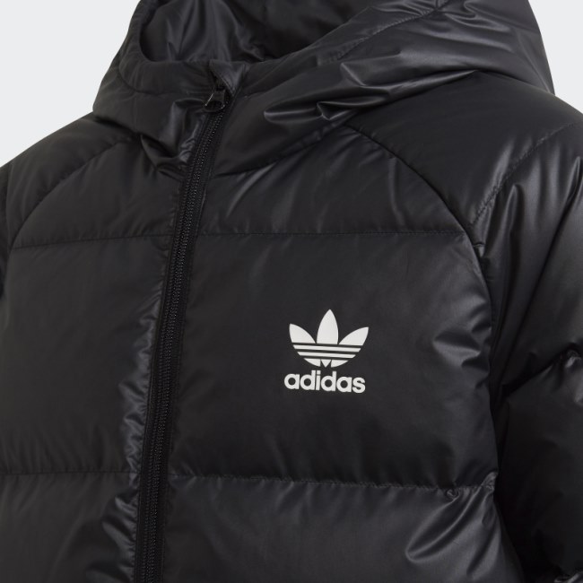 Adidas Adicolor Elongated Down Jacket Black