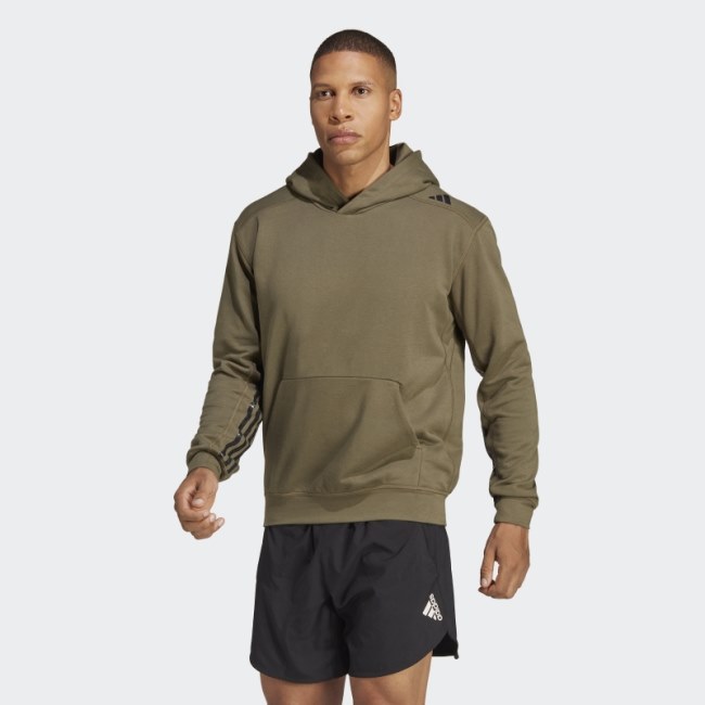 Designed for Training Pro Series HIIT Hoodie Curated by Cody Rigsby Adidas Olive Fashion