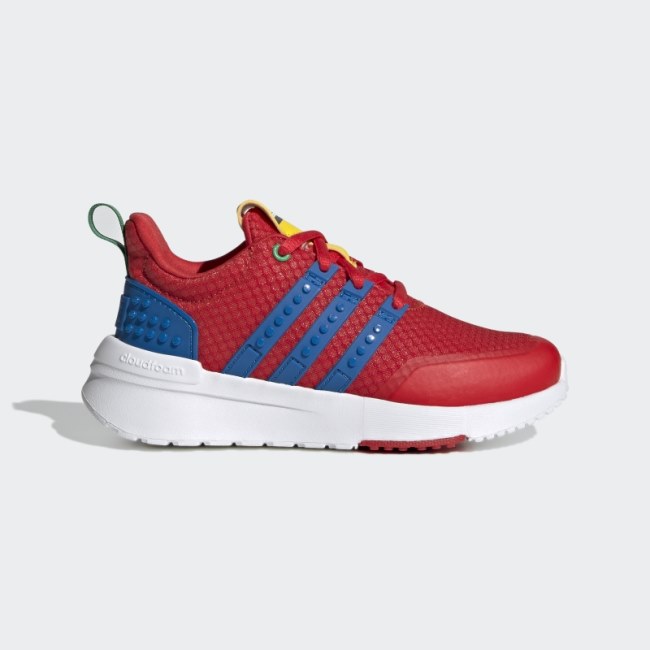 Red Adidas Racer TR x LEGO Shoes Hot