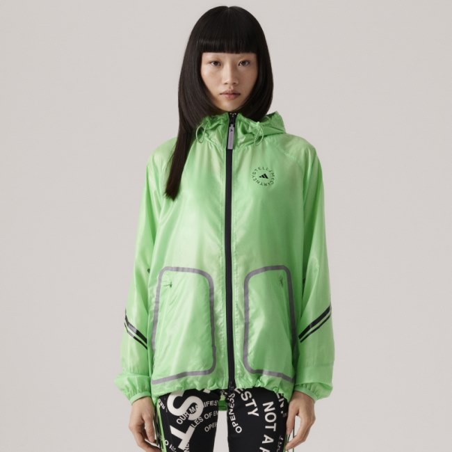 Flash Green Adidas by Stella McCartney TruePace Running Jacket