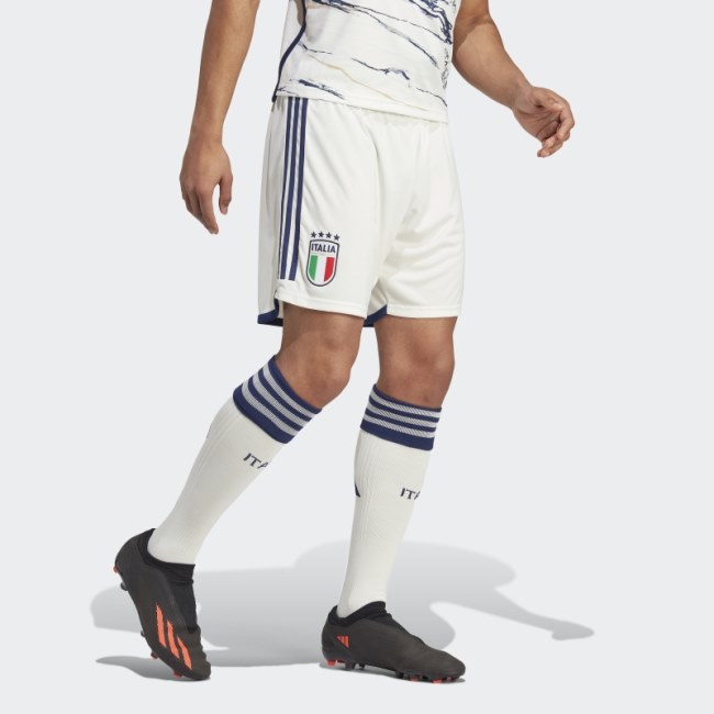 Adidas Italy 23 Away Shorts White