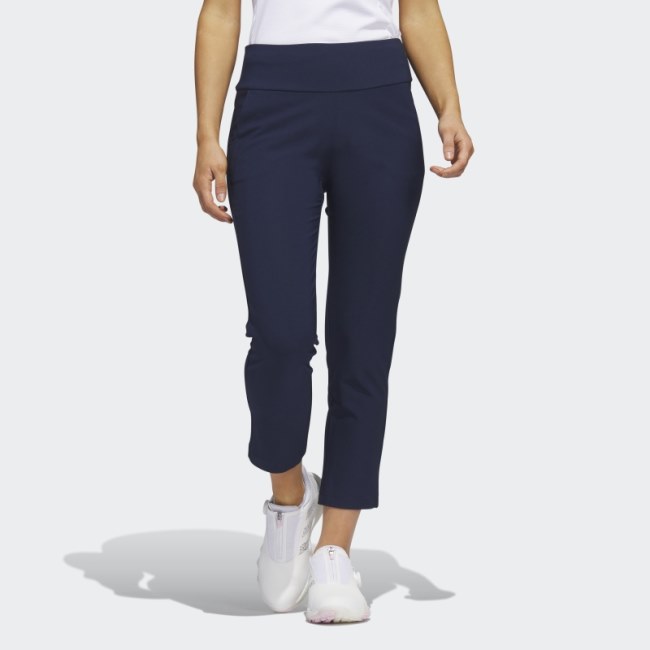 Navy Pull-On Ankle Pants Adidas