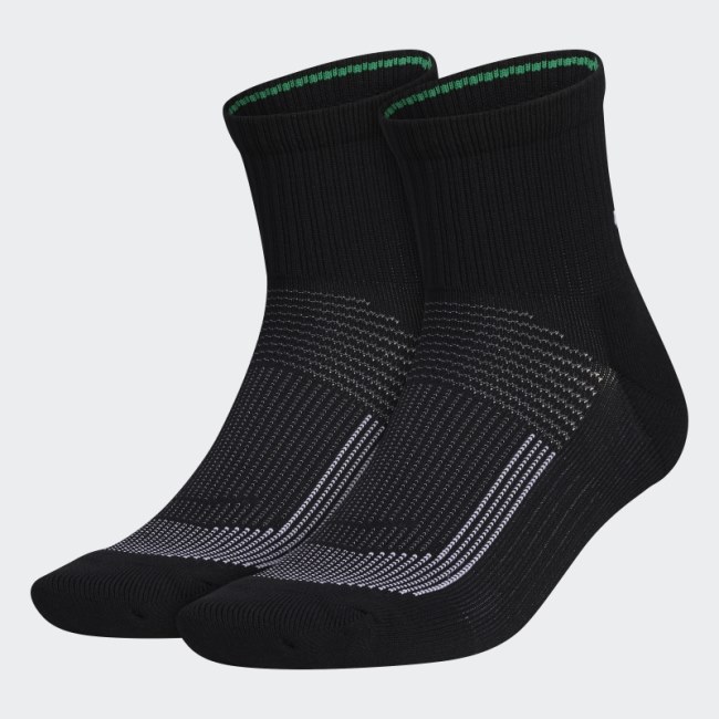 Superlite Ultraboost Quarter Socks 2 Pairs Black Adidas