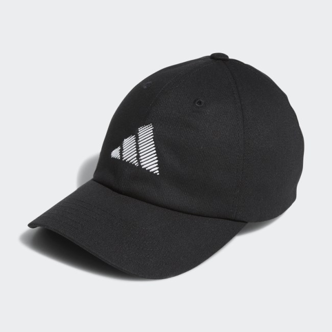 Adidas Black Criscross Golf Hat