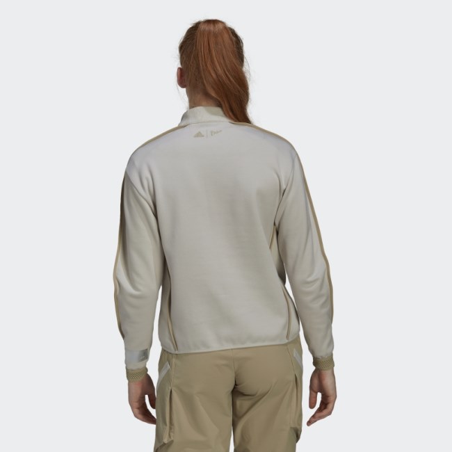 Terrex Hike Half-Zip Pocket Midlayer Sweatshirt Adidas Aluminium