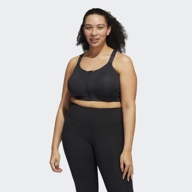 Adidas TLRD Impact Luxe Training Black High-Support Bra (Plus Size) Hot