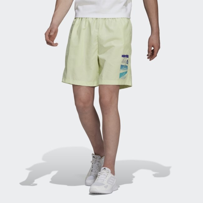Lime Essentials BrandLove Chelsea Woven Shorts Adidas