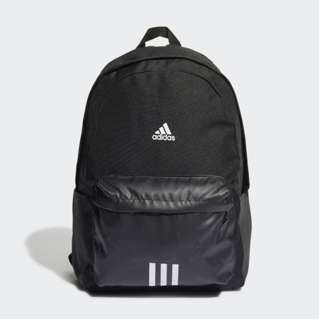 Classic Badge of Sport 3-Stripes Backpack Black Adidas