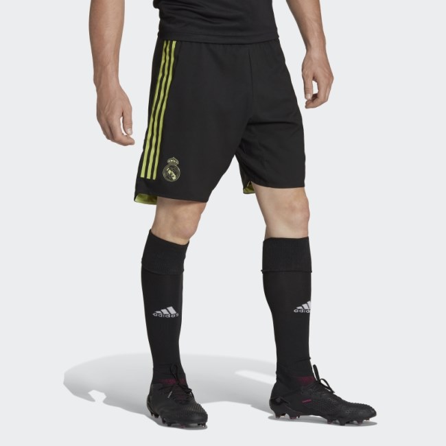 Adidas Real Madrid 22/23 Third Authentic Shorts Black