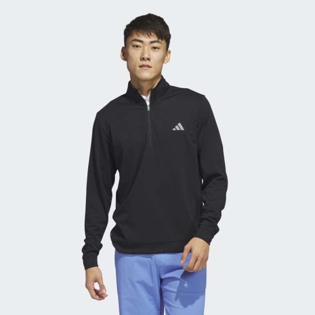 Elevated 1/4-Zip Sweatshirt Black Adidas