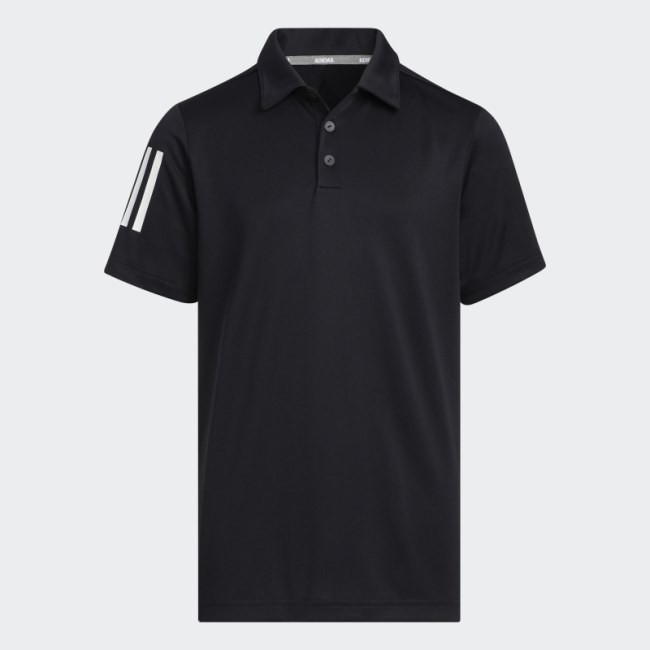 Adidas 3-Stripes Polo Shirt Black
