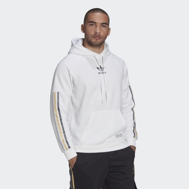 Adidas White Chile 20 Pullover Hoodie