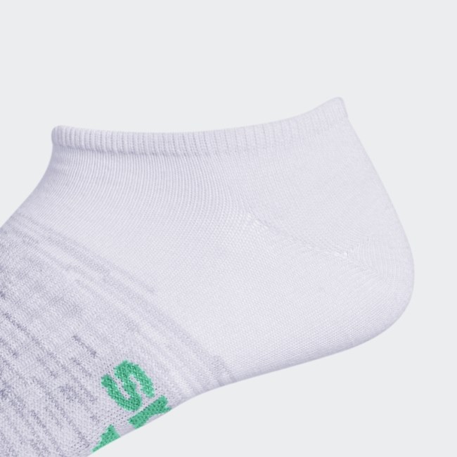 Adidas White Superlite Badge of Sport No-Show Socks 6 Pairs