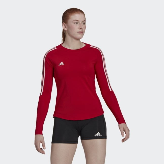 HILO Long Sleeve Jersey Red Adidas