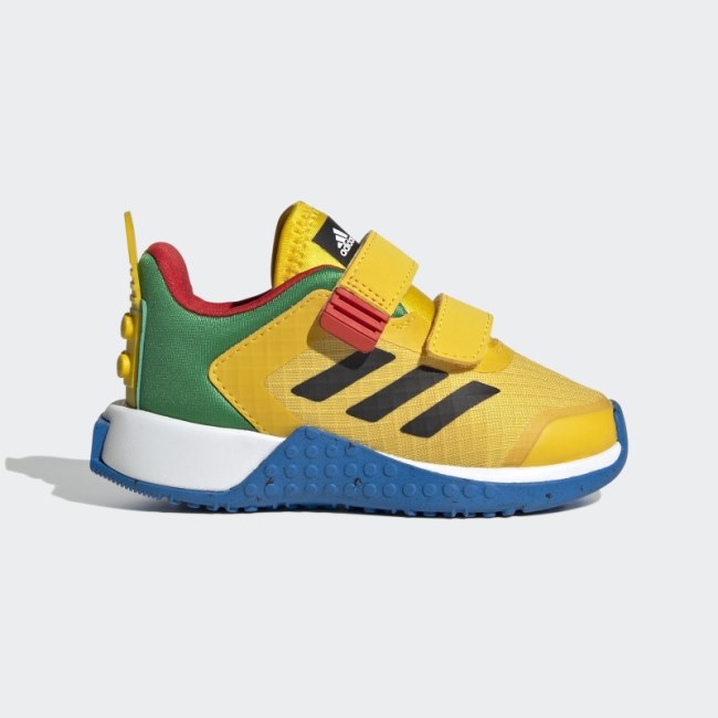 Adidas DNA x LEGO Two-Strap Hook-and-Loop Shoes Eqt Yellow Fashion