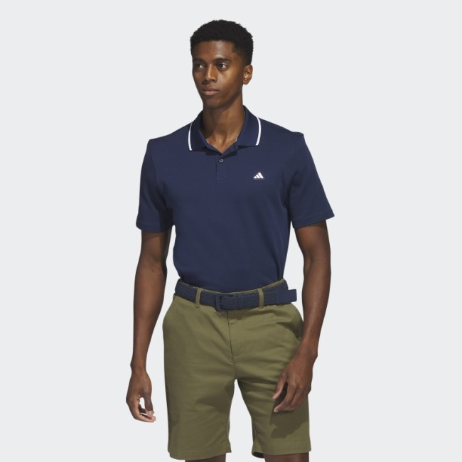 Navy Go-To Piqué Golf Polo Shirt Adidas