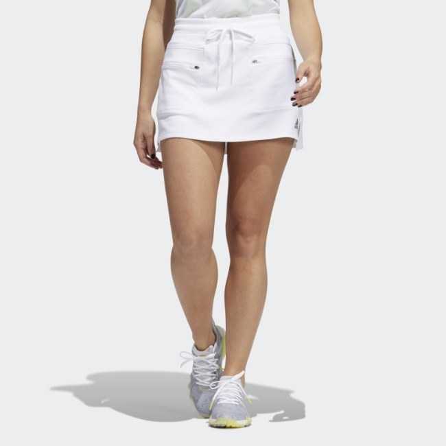 Warp Knit Golf Skort Adidas White