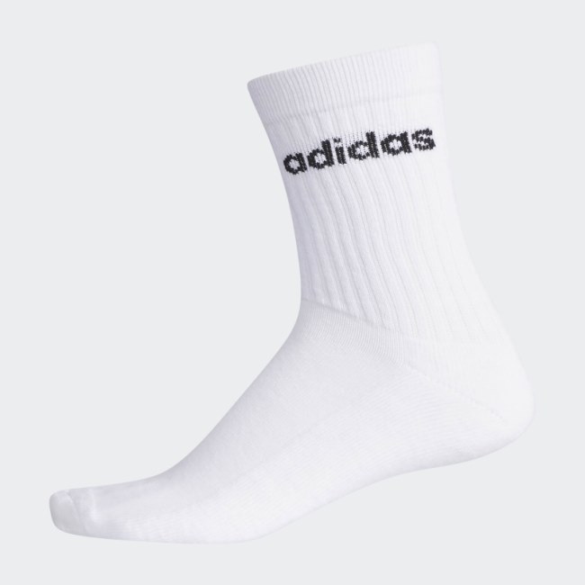 Basic Crew Socks White Adidas