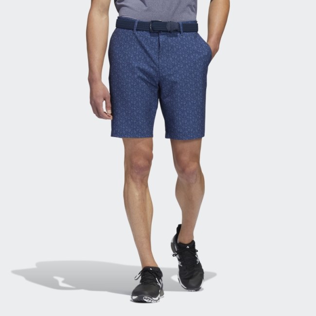 Ultimate365 Nine-Inch Printed Golf Shorts Navy Adidas