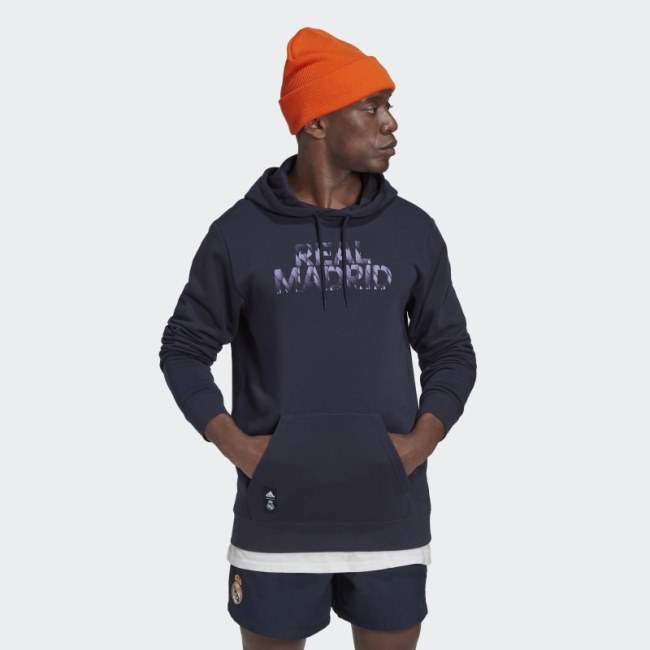 Adidas Real Madrid DNA Graphic Hoodie Night Navy