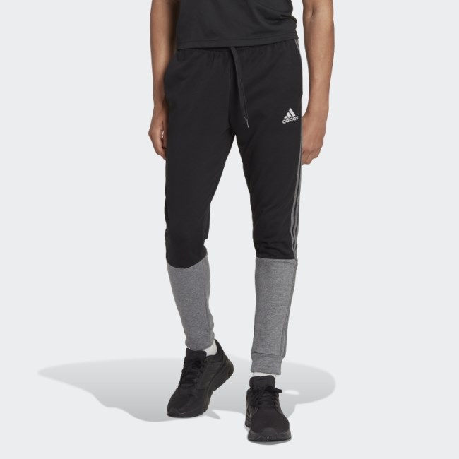 Adidas Black Essentials Mélange French Terry Pants