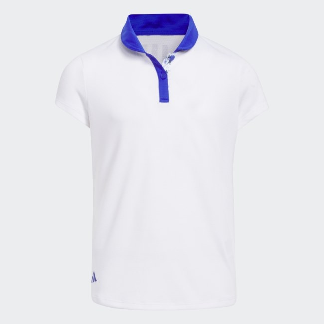 Stylish Adidas HEAT.RDY Polo Shirt White