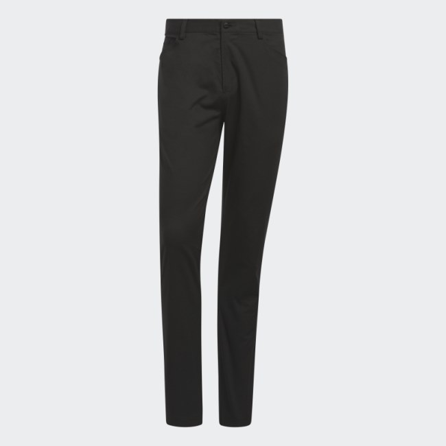 Black Adidas Go-To 5-Pocket Golf Pants