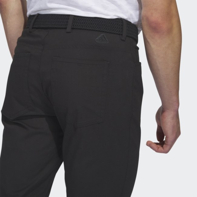 Black Adidas Go-To 5-Pocket Golf Pants