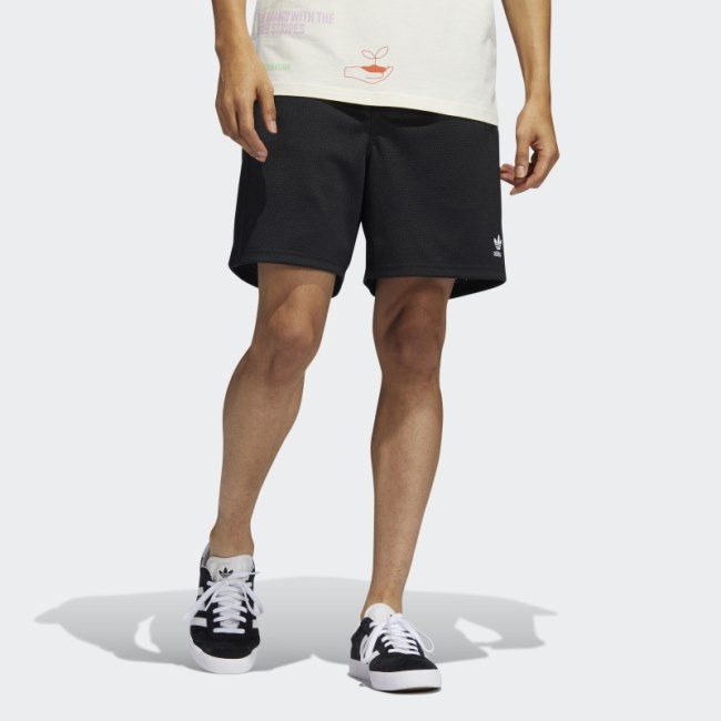 Black Adidas Essentials Mesh Shorts