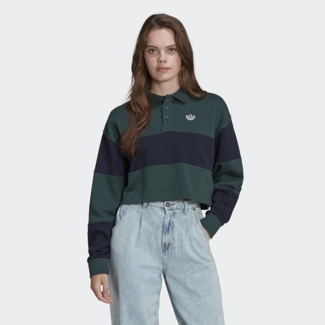 Adidas Originals Class of 72 Crop Crew Sweatshirt Fashion Mineral Green