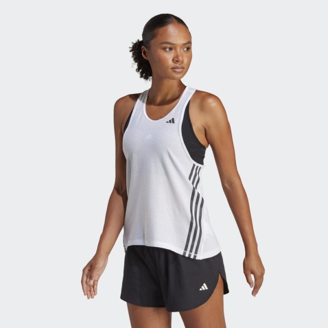 Run Icons Made with Nature Running Tank Top White Adidas