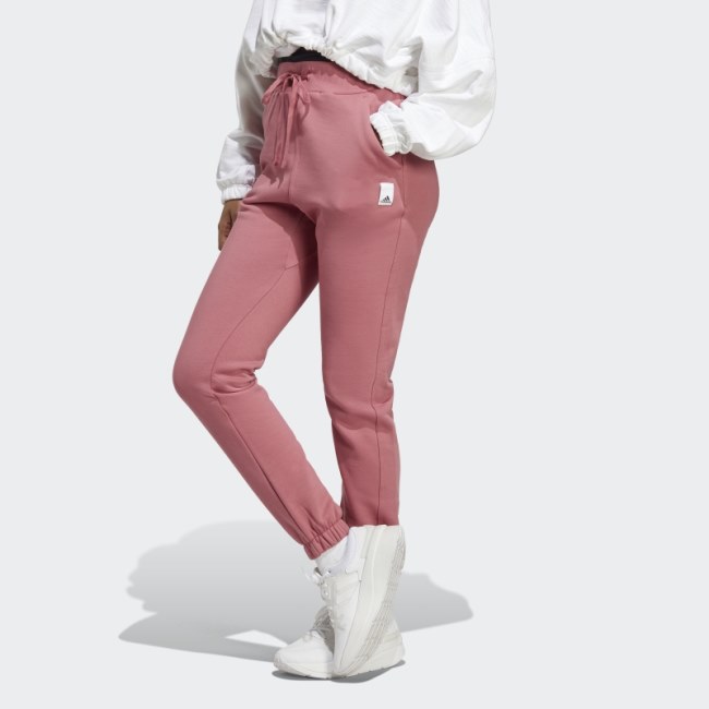 Adidas Pink Lounge Fleece Pants